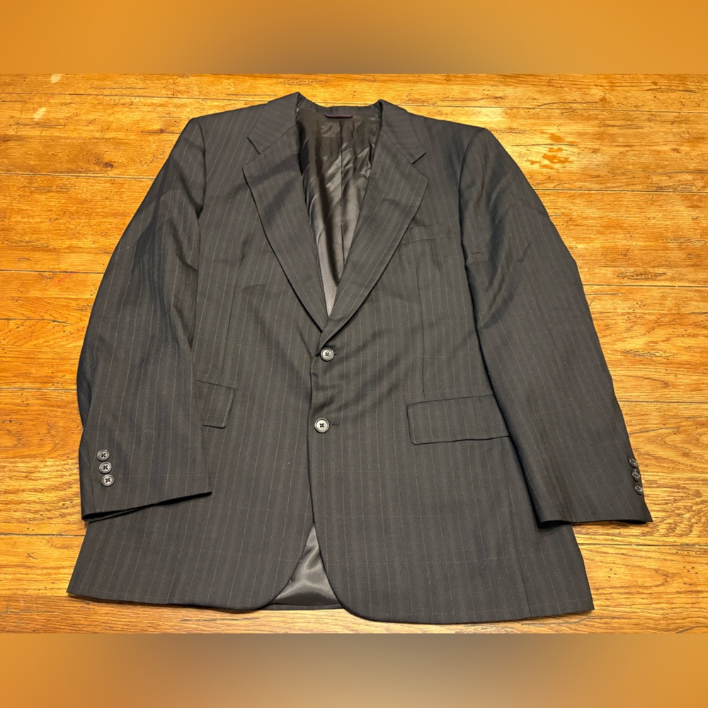 Christian Dior Monsieur Striped/Checkered Suit Jacket 44R